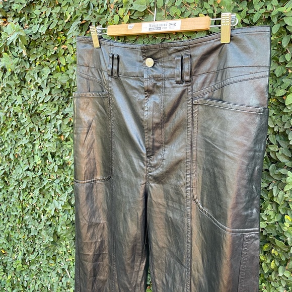 Isabel Marant Étoile | Faux-Leather Tessini Pants | US10 - Picture 5 of 12